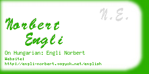 norbert engli business card